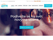 Tablet Screenshot of ofta.cz